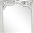 Naddy Beveled Dresser Mirror-Wire Brushed White Wood-48 Inch
