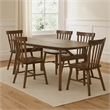 Cid Estele Dining Table-Wenge Brown Solid Wood-Rectangular 95 Inch