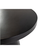 Cid Deso Dining Table-Black Concrete and Tapered Base-Round 43 Inch Top