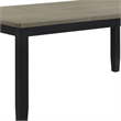 Emoi Dining Table-71 Inch Rectangular Gray Oak Wood Top-Black Legs