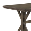 Omal Dining Table-79 Inch Brown Wood Tabletop-X Shaped Legs