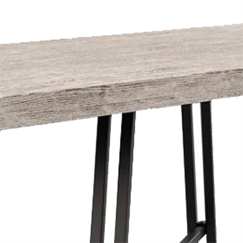 Toty Rectangular Dining Table-Pedestal Base-Black Rubberwood 84 Inch Top