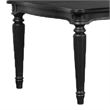 Hixe Dining Table-Black Wood-Turned Legs-Rectangular 84 Inch Top
