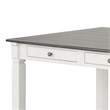 Dola Dining Table-Rustic White-Gray Wood-Rectangular 72 Inch Top