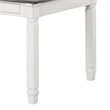 Dola Dining Table-Rustic White-Gray Wood-Rectangular 72 Inch Top