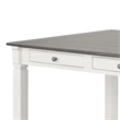 Dola Dining Table-Rustic White-Gray Wood-Rectangular 72 Inch Top