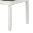 Dola Dining Table-Rustic White-Gray Wood-Rectangular 72 Inch Top