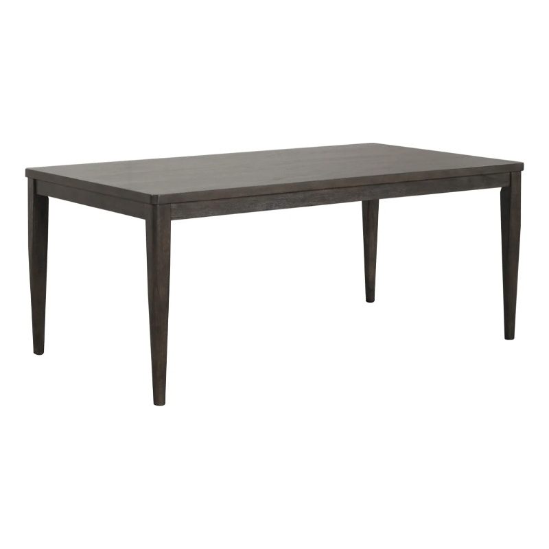 Oline Dining Table-Dark Walnut Brown Wood-Rectangular 72 Inch Top