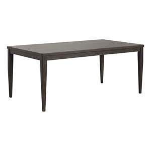 Oline Dining Table-Dark Walnut Brown Wood-Rectangular 72 Inch Top