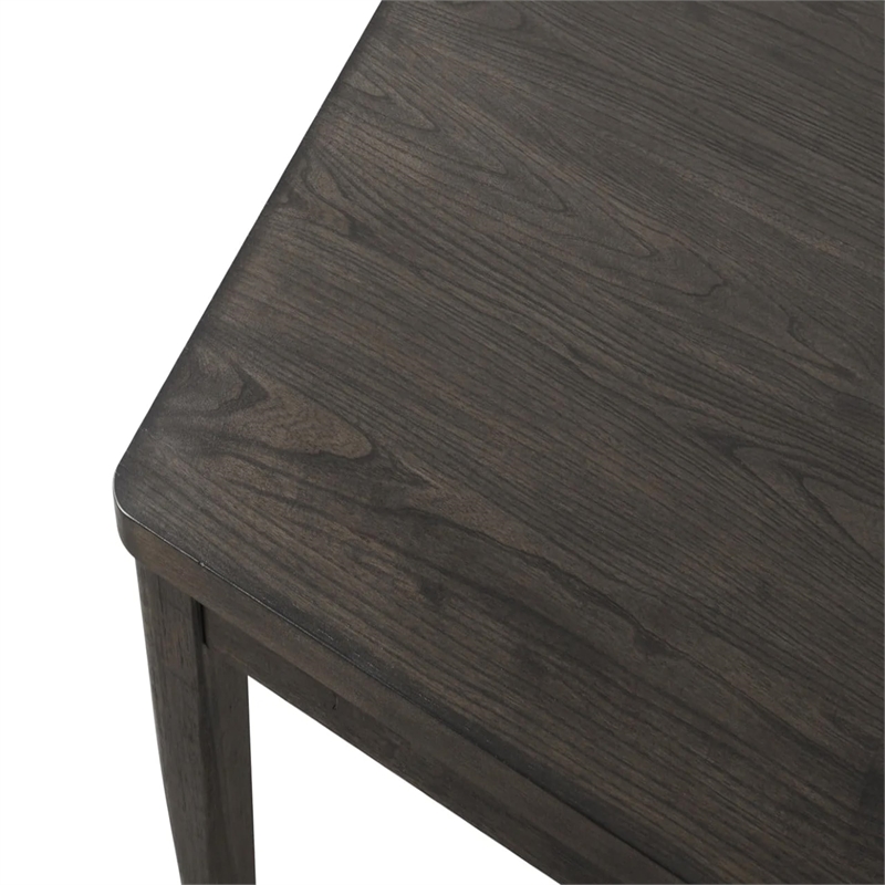 Oline Dining Table-Dark Walnut Brown Wood-Rectangular 72 Inch Top