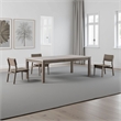 Gris Dining Table-Dual-Tone Gray-Rectangular 90 Inch Top
