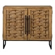 Osin Accent Buffet Cabinet-Woven Door Front-41 Inch Natural Brown