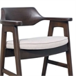 Zsy Barstool Chair w Curved Back-Java Brown Birch Wood-Sand White