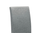 Muly Side Dining Chair Set of 4-Fabric Seating-Gray Brown Wood