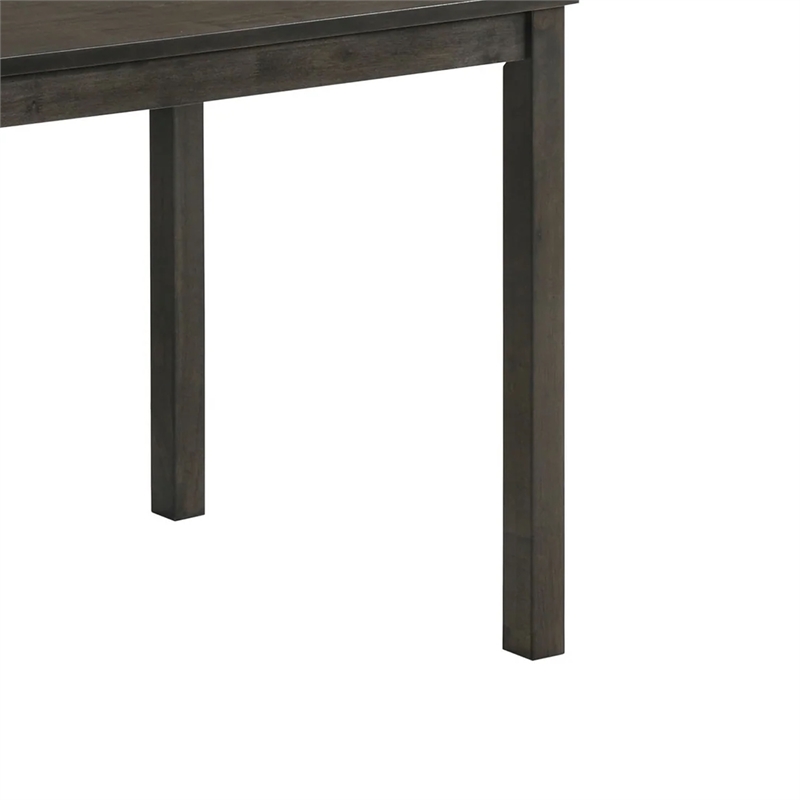 Muly Dining Table-43 Inch Rectangular Top-Gray-Brown Wood Legs