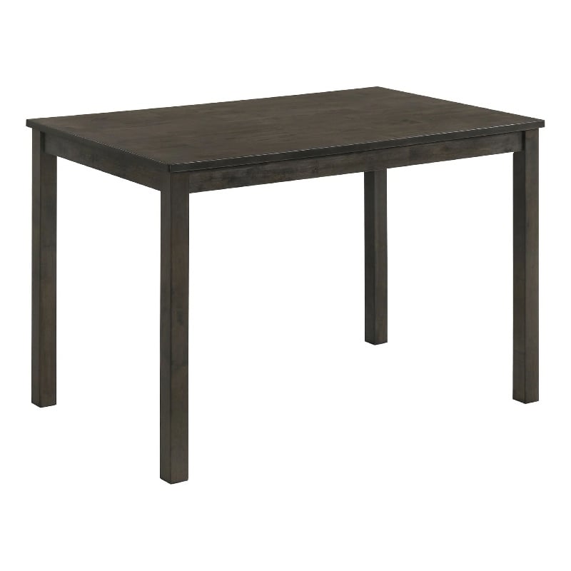 Muly Dining Table-43 Inch Rectangular Top-Gray-Brown Wood Legs