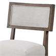 Asten Counter Stool Chair Set of 2-Dark Walnut Brown-Gray Seat