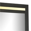 Yoki 41 Inch Dresser Mirror-Modern Glam Black with Gold Acrylic Accents