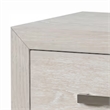 Kexa Nightstand-USB and LED-2 Drawers Chrome Handles-Light Gray