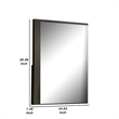 Kena Vanity Dresser Mirror-2 Tone Metallic Gray Asymmetrical Frame