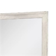 Dresser Mirror-Antique White Poplar Wood Frame-Square 40 Inch