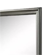 Modern Dresser Mirror-Dark Gray-Square 38 Inch Solid Wood Frame