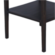 Geni Corner Table-22 Inch Square Top w Shelf-Parsons Style Java Gray