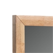 Noe Malia Mirror-40 Inch Rectangular Rubberwood Frame-Natural Brown