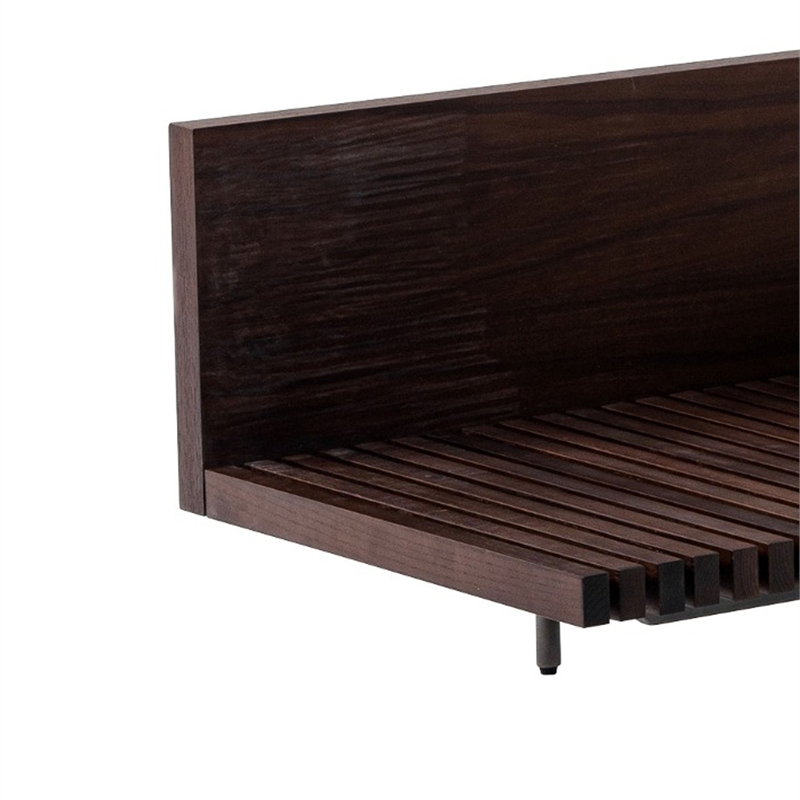 Cid Inish TV Stand Entertainment Center-2 Drawers-Beige-Brown-94 Inch