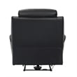 Hanna Power Reclining Chair-USB Port-Black Top Grain Leather