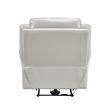 Conia Power Reclining Chair-Light Gray Silver Leather-USB Port