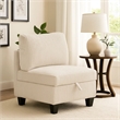 Ellene Modular Armless Chair With Storage-Soft Beige Corduroy