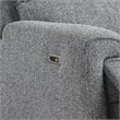 Cote Power Recliner Chair-Gray Boucle-Pillow Top Arms-Solid Wood