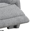 Cote Power Recliner Chair-Gray Boucle-Pillow Top Arms-Solid Wood