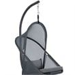 Cery Outdoor Egg Swing Chair-Foldable Stand-Dark Gray Cushion