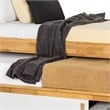 Dilu Twin Size Captain Bed with Storage Trundle-Light Oak Brown