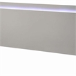 Suni King Size Bed w LED Headboard-Light Taupe Gray Wood Frame