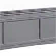 Lile Twin Bed with Crown Moulding-Storage Drawers-Gray Solid Wood