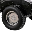 Jacky Kids Twin Bed with Off-Road Car Design-LED Headlights-Black Wood