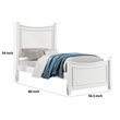 Joly Full Size Kids Bed with Cradle Inspired Trundle Storage-White