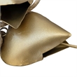 6 Heart Shape Iron Bells on 35 Inch Jute Hanging Rope-Antique Gold Wall Decor