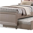 Jisoo Full Size Bed-Rose Gold Upholstery-Radial Arch Headboard