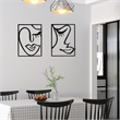 Cinq 3 Piece Set Wall Decor- Black Rectangular Metal Frame