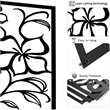 Cinq 3 Piece Set Wall Decor-Black Rectangular Metal Frame