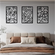 Cinq 3 Piece Set Wall Decor-Black Rectangular Metal Frame