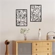 Cinq 3 Piece Set Wall Decor-Black Rectangular Metal Frame