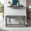 Keli 52 Inch Cube Shape Wooden Console Table - Charcoal Gray