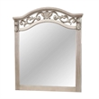 Dresser Mirror-Antique Silver Pine Wood-Molded Frame Detail-37x41