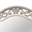 Dresser Mirror-Antique Silver Pine Wood-Molded Frame Detail-37x41