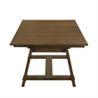Lyoi Extendable Dining Table w Trestle Base-Hickory Brown-71-87 Inch